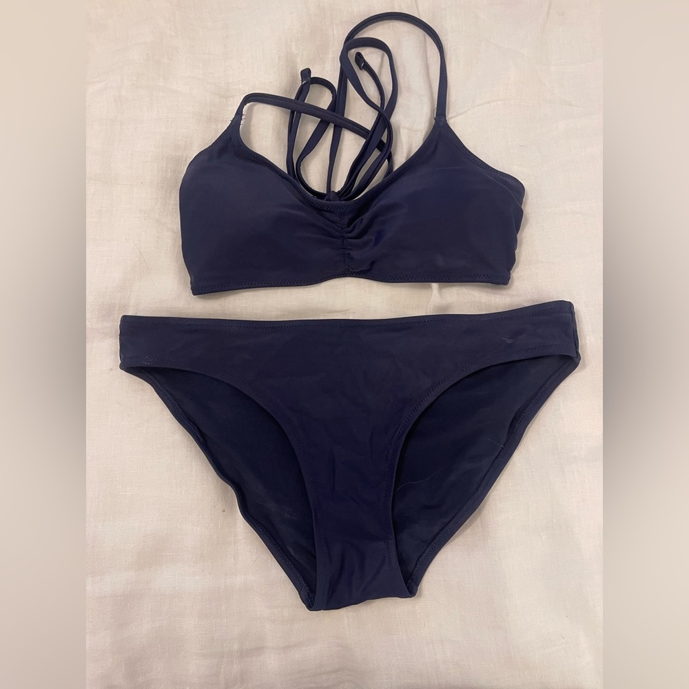 Aerie Blue Bikini Set Sleek Design